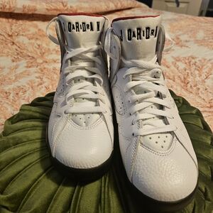 Jordan Kids White and Black Sneakers